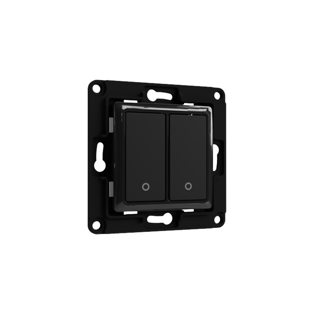 Shelly Wall Switch 2 Doble pulsador para control de dos canales SH-WALL-SWITCH-2-B
