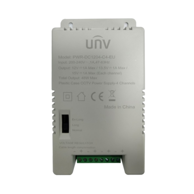Uniview Fuente de alimentación multicanal Uniview UV-PWR-DC1204-C4-EU