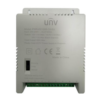 Uniview Fuente de alimentación multicanal Uniview UV-PWR-DC1205-C8-EU