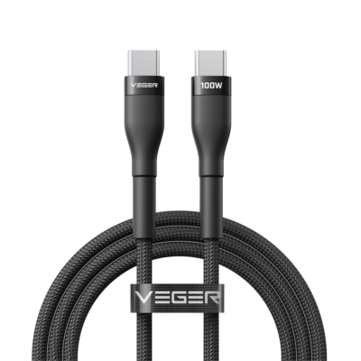 Veger Cable USB 2.0 para cualquier dispositivo color negro VG-CC05
