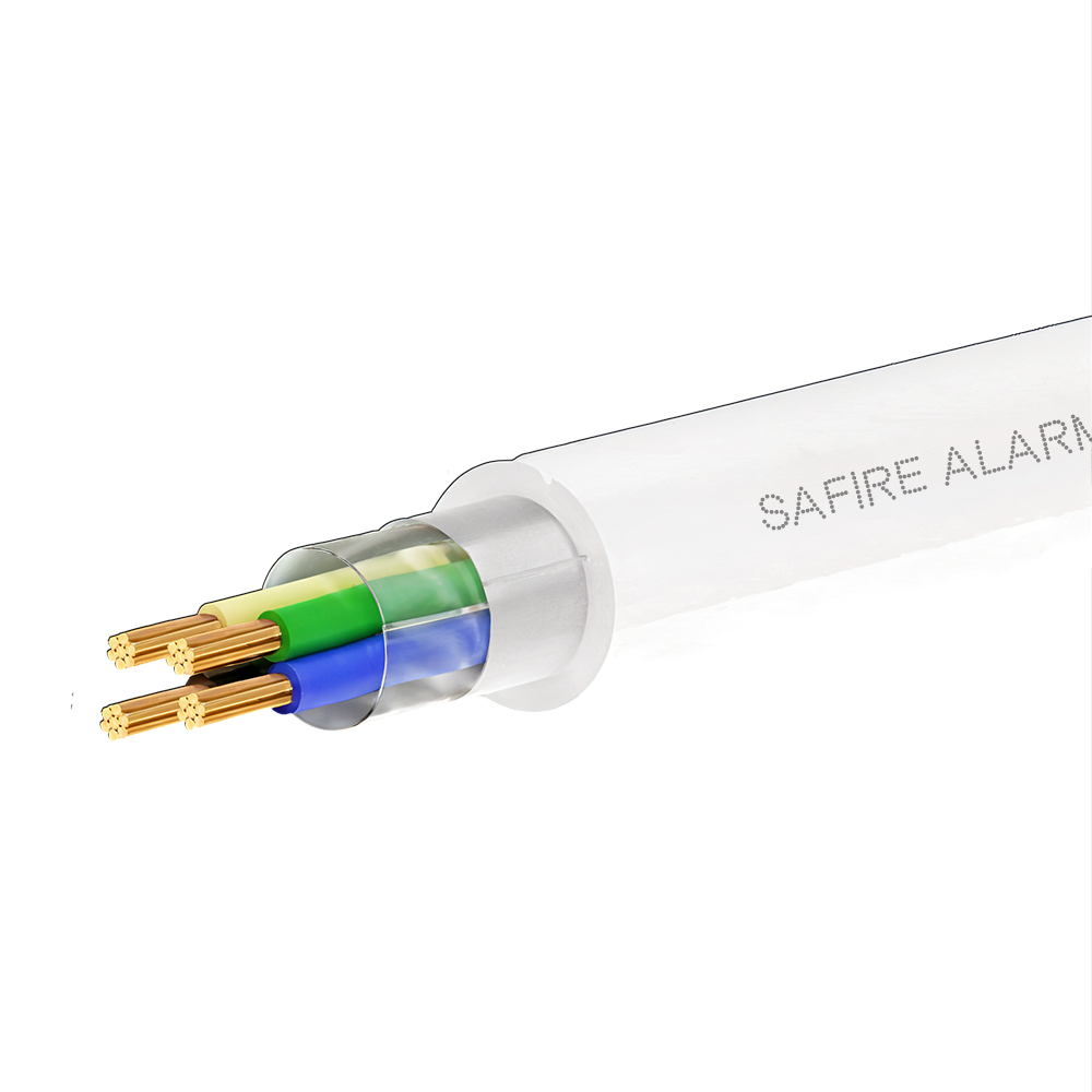 Safire 4 conductores de señal Conductor Aluminio recubierto de Cobre color libre halógenos CA4-100-PVC-ECA-WHITE