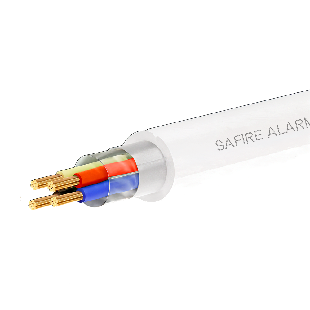 Safire 4 conductores de señal Conductor Aluminio recubierto de Cobre color libre halógenos CA4-305-PVC-ECA-WHITE