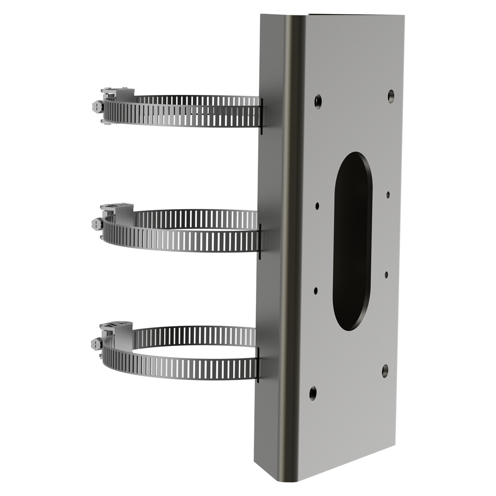 Hikvision Soporte de poste 250(Al) x 127 (An) x 167.6 (Fo) mm color blanco DS-1475ZJ-SUS/BJZ