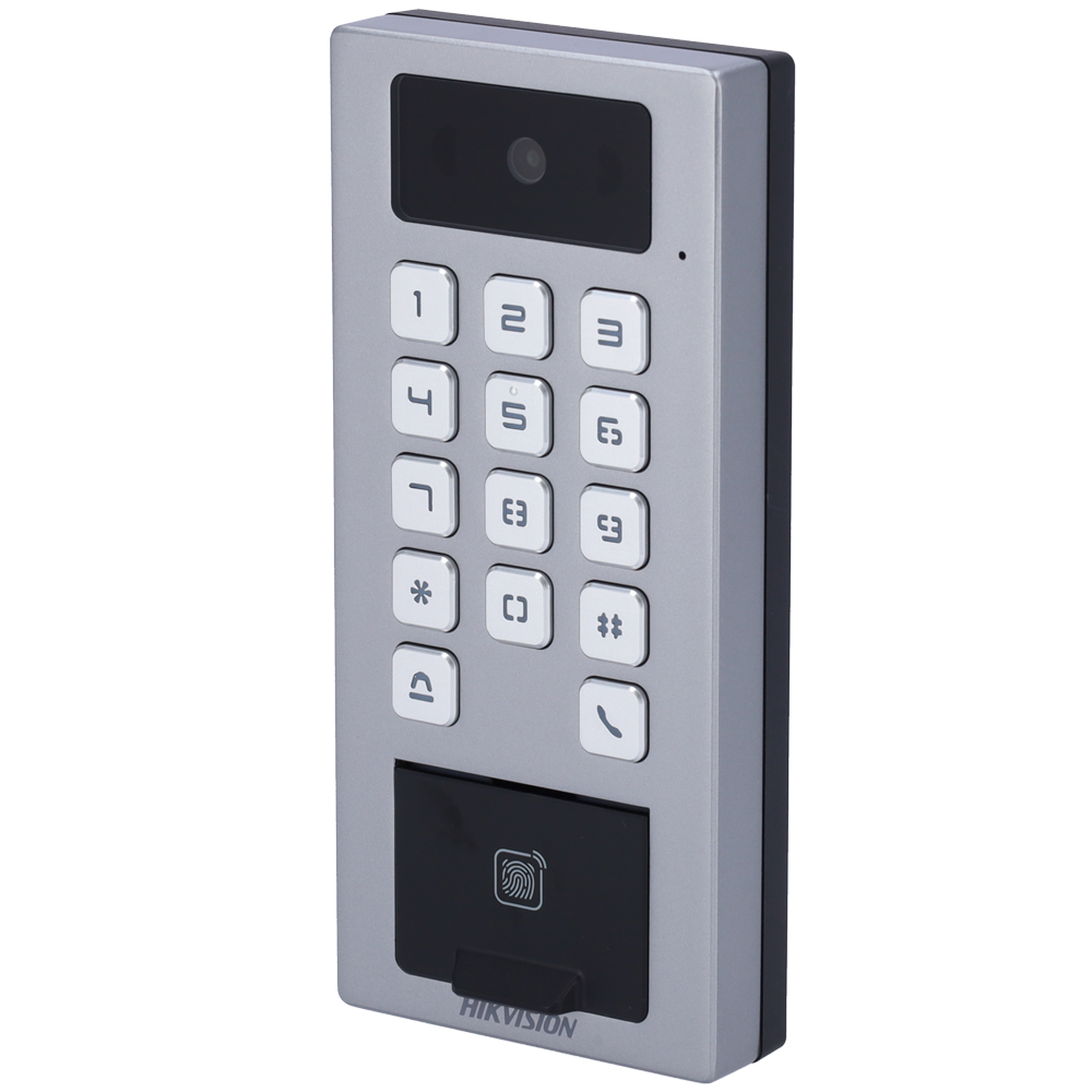 Hikvision Control de acceso con cámara PoE IP65 IK09 DS-K1T502DBFWX-CE1