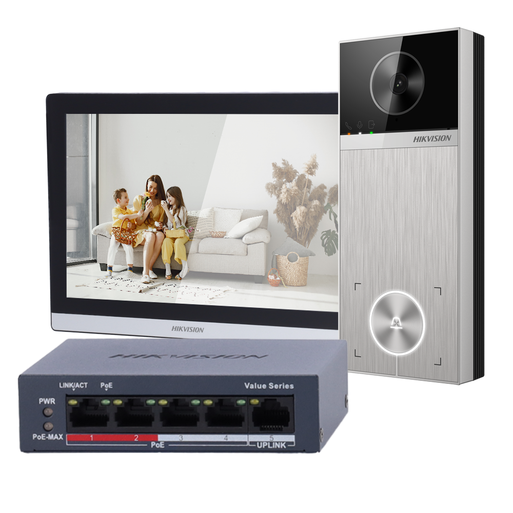 Hikvision Kit de videoportero 4 Mpx Tecnología IP & WiFi DS-KIS611-S