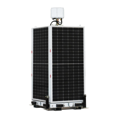 Safire Torre estacionaria CCTV de muy alta capacidad TRAILER-14KWH-460-6M