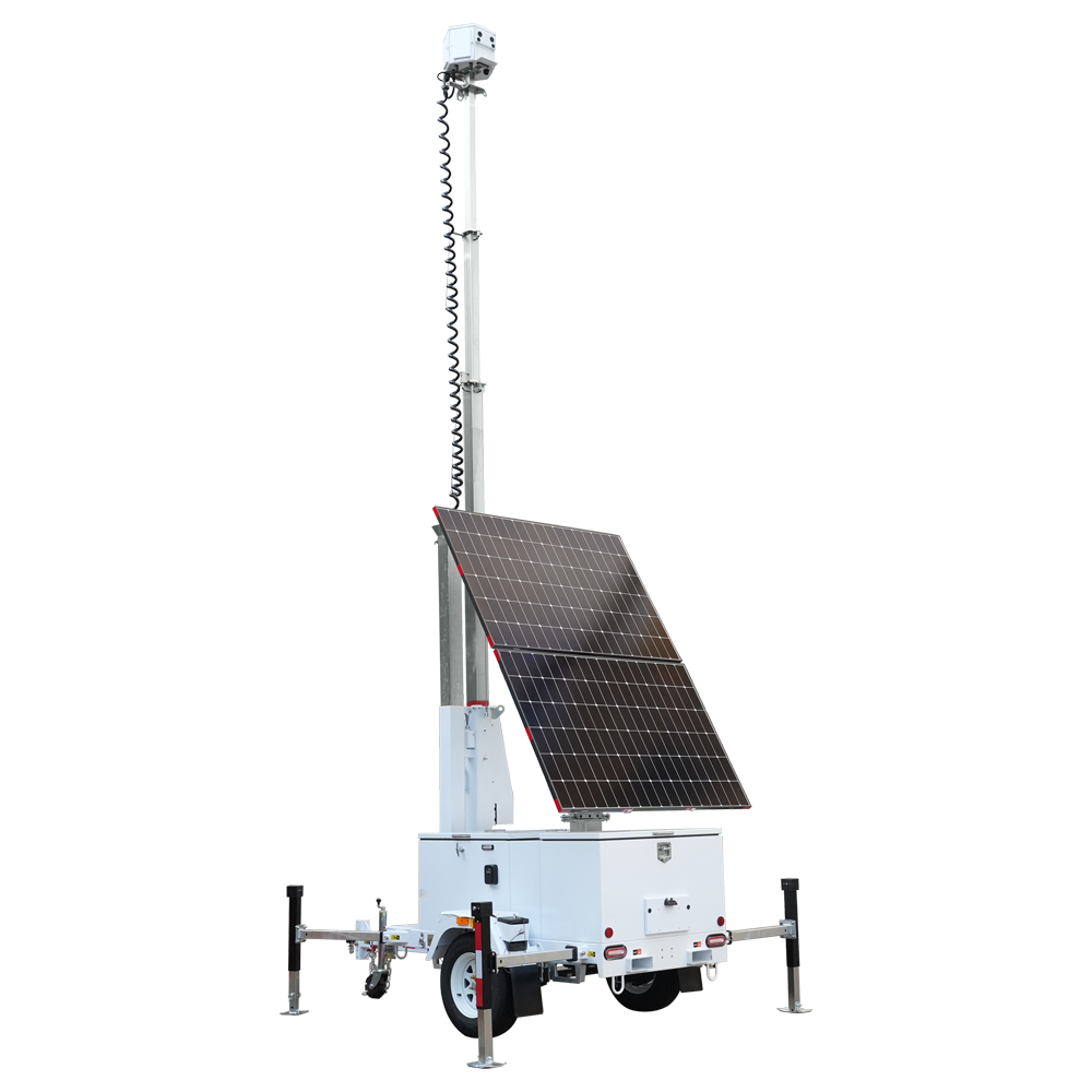 Safire NO HOMOLOGADO PARA CRCULAR Trailer CCTV de alta capacidad TRAILER-8KWH-440W-7M
