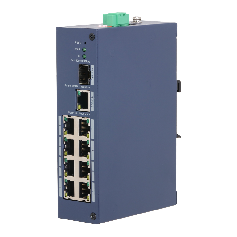 Dahua Switch gestionable L2 con 8x RJ45 y 2x Uplink XS-SW8GE1GE1SFP-MGD