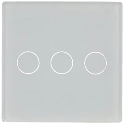 Panel de interruptor simple con 3 botones