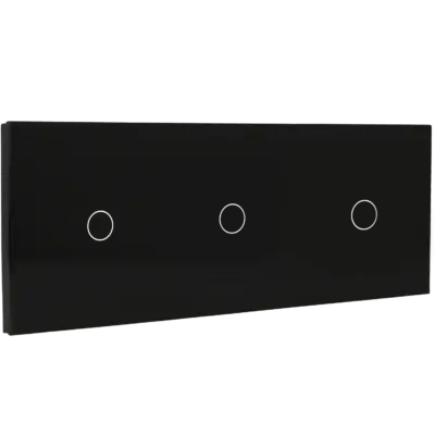 Panel de interruptor triple con 3 botones