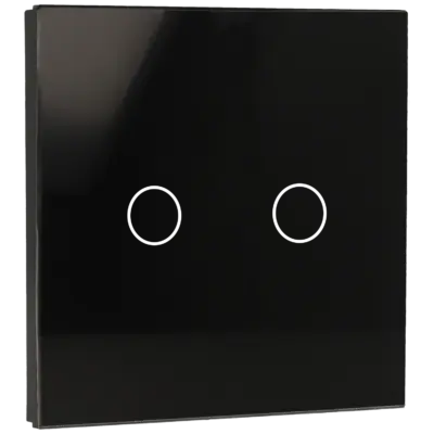 Panel de interruptor simple con 2 botones