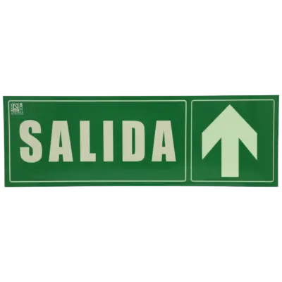 Cartel salida arriba