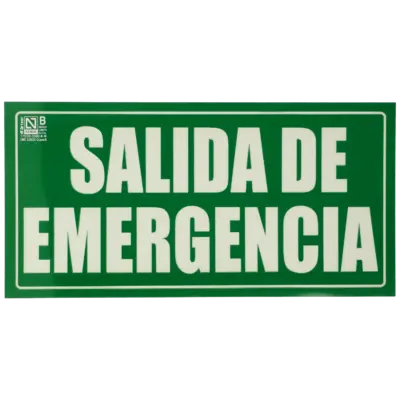 Cartel salida de emergencia