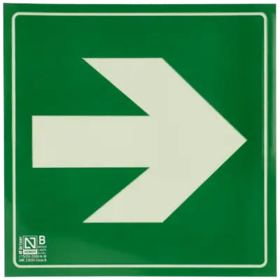 Cartel flecha derecha