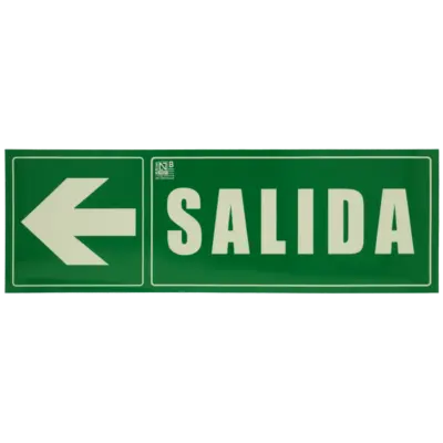 Cartel salida derecha