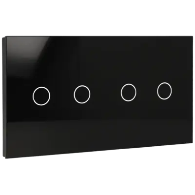 Panel de interruptor doble con 4 botones