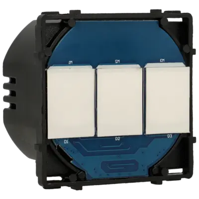 Interruptor conmutable con 3 botones