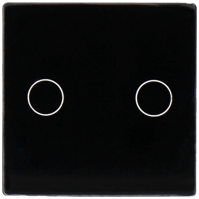Panel de interruptor simple con 2 botones