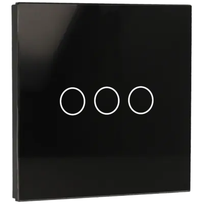 Panel de interruptor simple con 3 botones