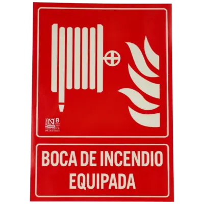 Cartel bie (boca de incendio equipada)