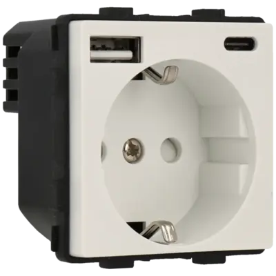 Enchufe con 2 puertos usb