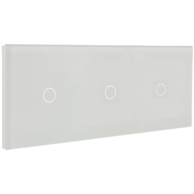 Panel de interruptor triple con 3 botones