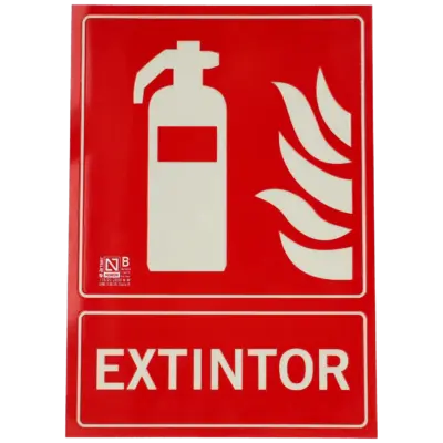 Cartel extintor