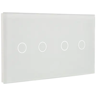 Panel de interruptor doble con 4 botones