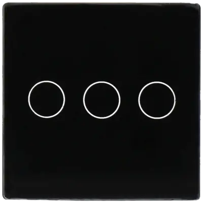 Panel de interruptor simple con 3 botones