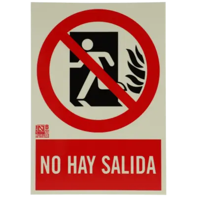 Cartel no hay salida