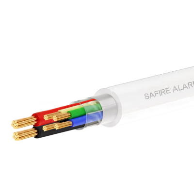 Safire 4 condutores de sinal + 2 de alimentação CA4P2-305-H-Cca-WHITE