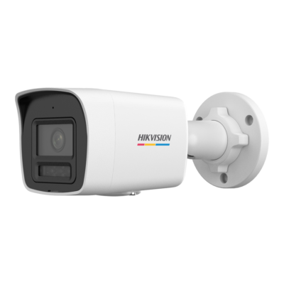 Hikvision Cámara Bullet IP gama VALUE Resolución 2 Mpx (1920x1080) color blanco 2 MP, 2.8 mm, PoE DS-2CD1027G3-LIU(2.8mm)