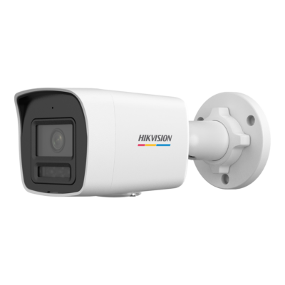 Hikvision Cámara Bullet IP gama VALUE Resolución 2 Mpx (1920x1080) color blanco 2 MP, 4 mm, PoE DS-2CD1027G3-LIU(4mm)