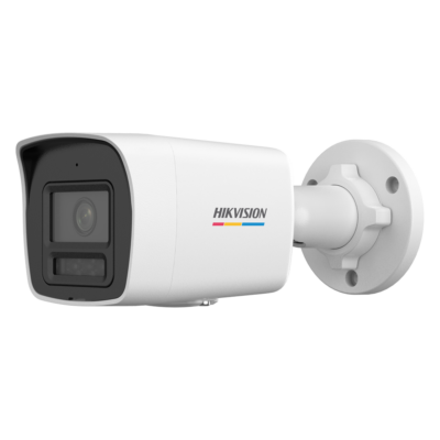Hikvision Cámara Bullet IP gama VALUE Resolución 4 Mpx (1920x1080) color blanco 4 MP, 2.8 mm, PoE DS-2CD1047G3-LIU(2.8mm)