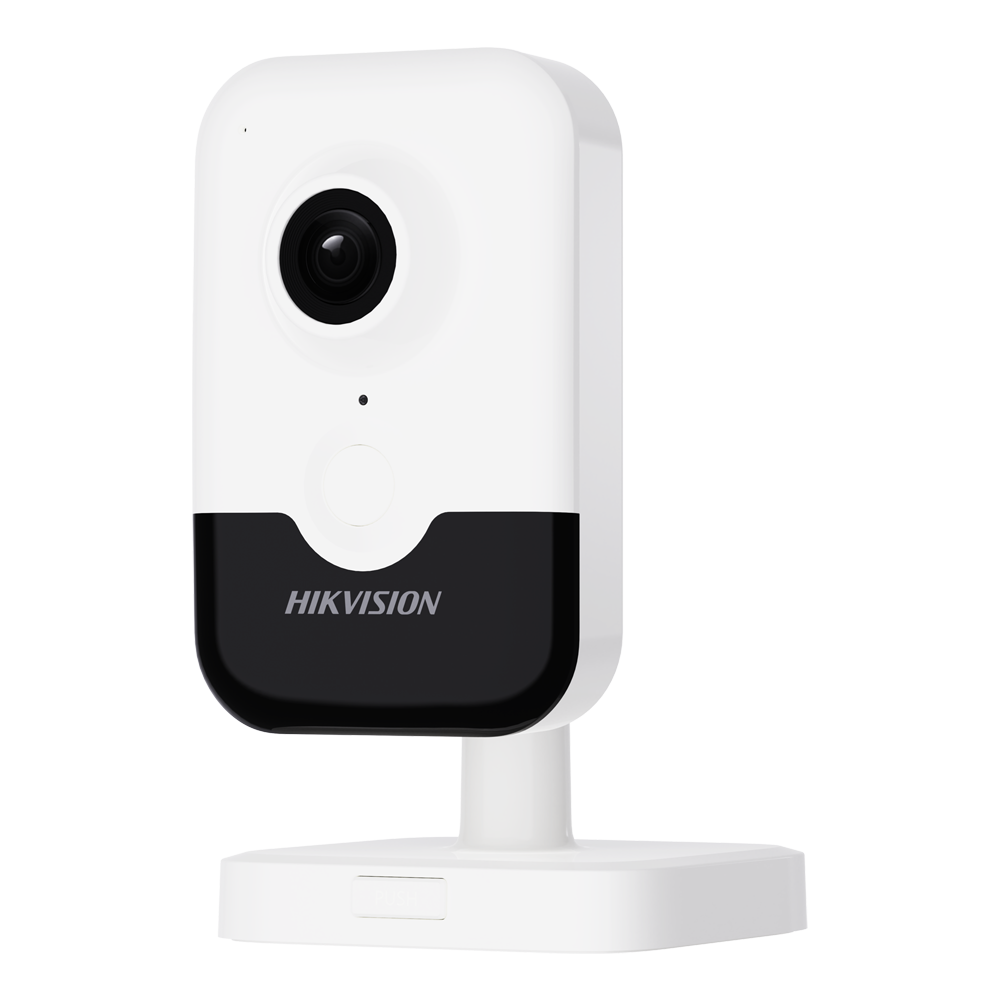 Hikvision Cámara Cube IP gama PRO Resolución 2 Megapíxel (1920x1080) 2 MP, 2.8 mm, PoE DS-2CD2423G2-IW(2.8mm)(W)