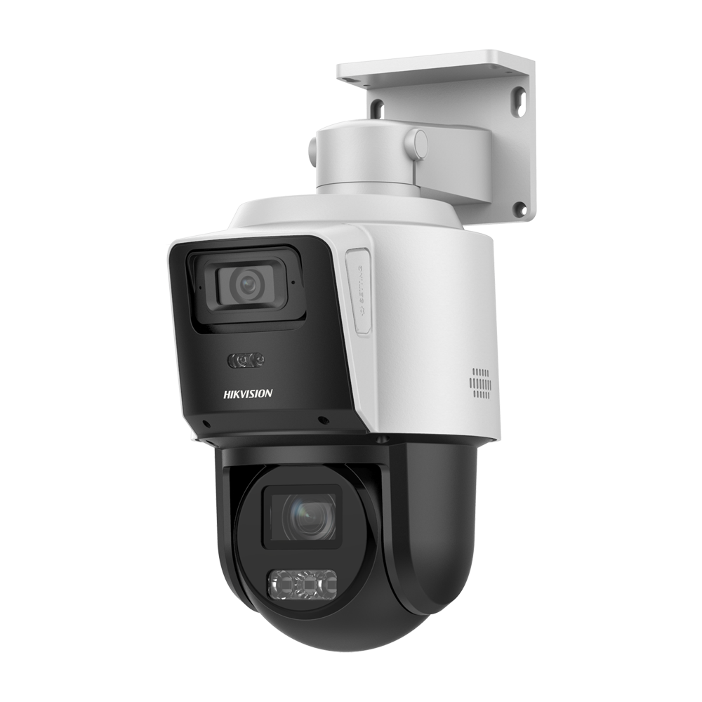 Hikvision Cámara tándem IP gama VALUEDoble Lente (fija 4Mpx + PTZ 4Mpx)Lente PTZ 5.76~57.6 mm color branco 4 MP, 2.8 ~ 12 mm (PTZ) / 2.8mm, PoE DS-2SE3C410MWG-E/14(2.8mm)