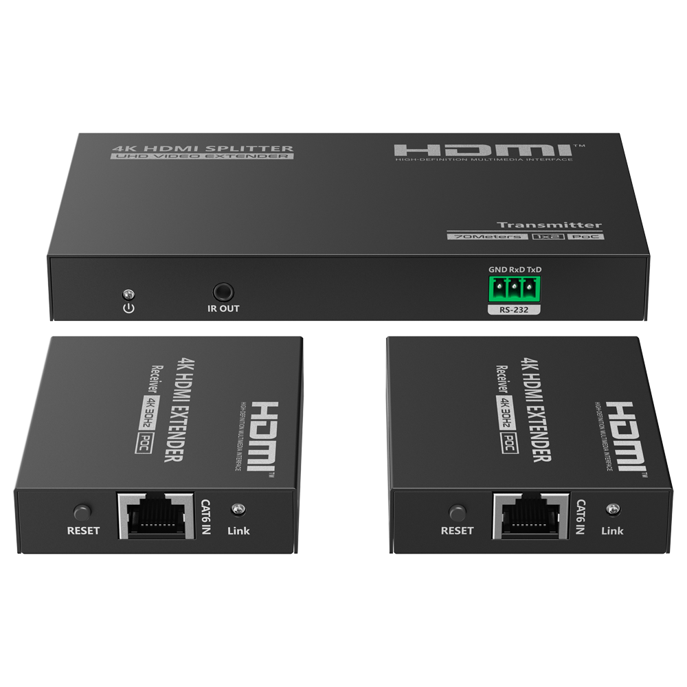 Lenkeng Extensor Splitter de señal HDMI HDMI-SPL-1x2-4K30-CAT6-L