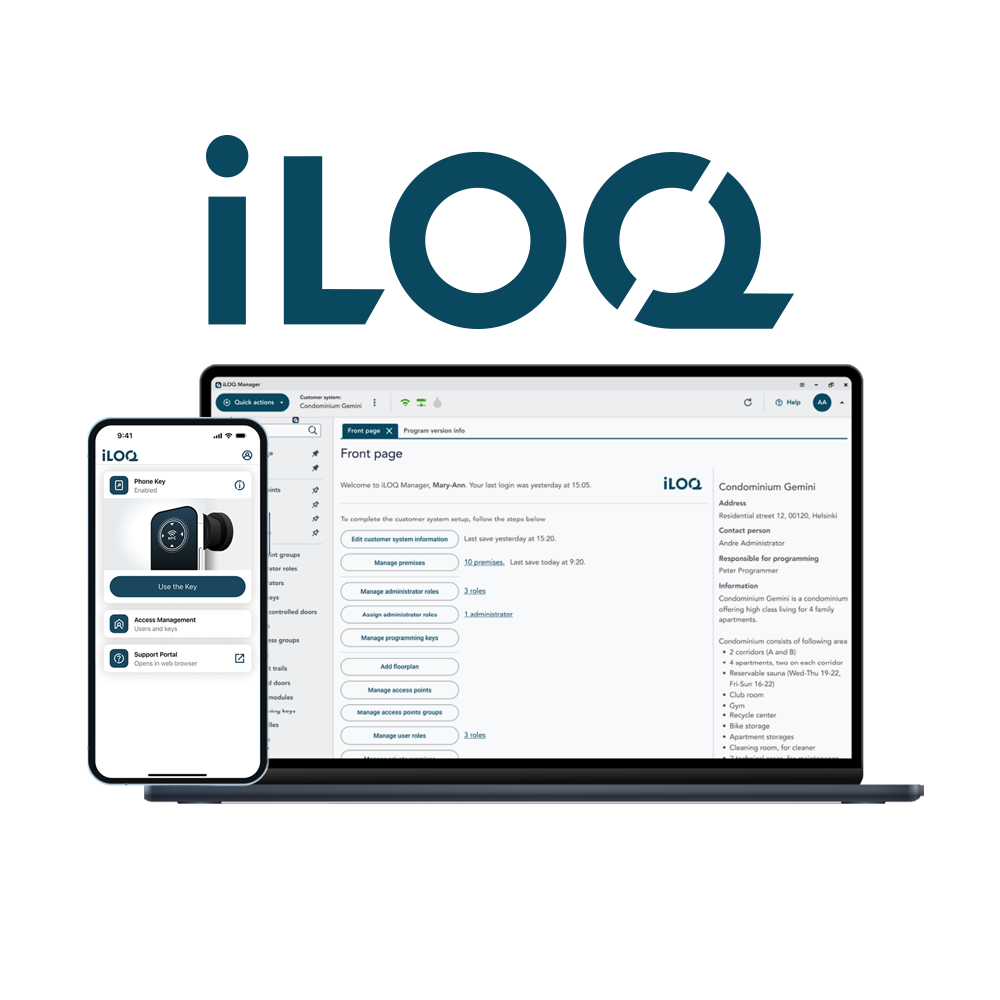 Iloq Licencia software y APP control de acceso ILOQ-LICENSE-PLUS-MULTITENANT
