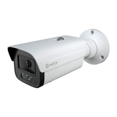 Safire Smart cámara Bullet IP gama E1 con AI color blanco 4 MP, 2.8 mm, WiFi, PoE SF-IPB380A-4E1-NIGHTPRO