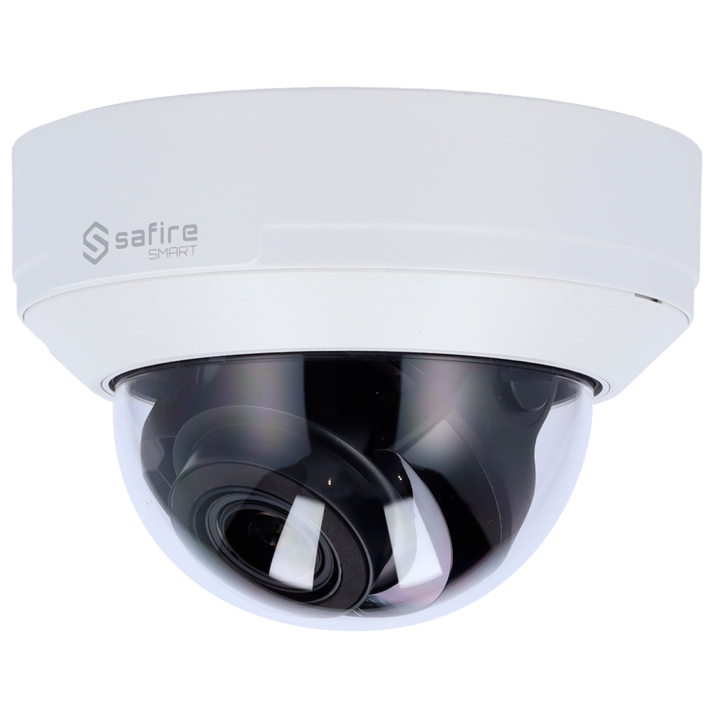 Safire Smart Cámara Domo IP gama E1 Inteligencia Artificial color blanco 4 MP, 2.8 ~ 12 mm Motorizada, WiFi, PoE SF-IPD540ZA-4E1