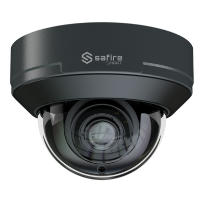 Safire Smart Cámara Domo IP gama E Inteligencia Artificial color gris 4 MP, 2.8 ~ 12 mm Motorizada, WiFi, PoE SF-IPD540ZA-4E2-GREY