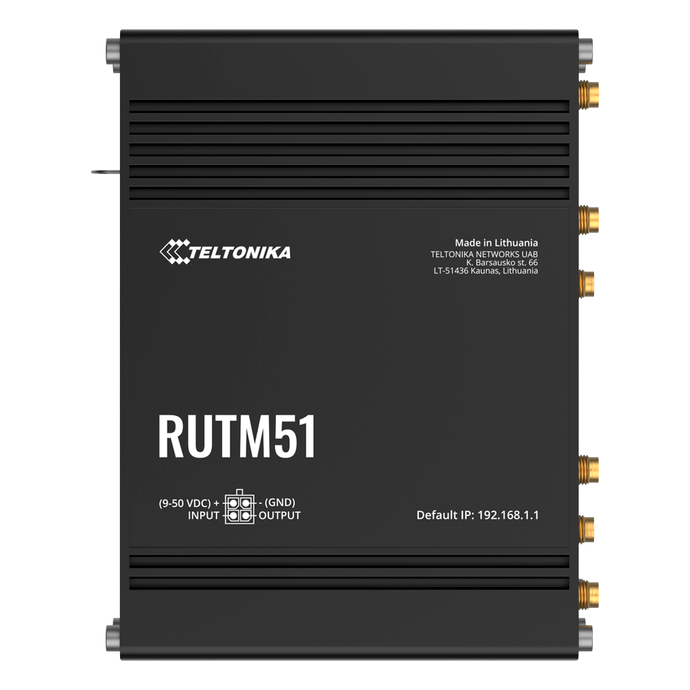 Teltonika Router Industrial 5G Sub 6GHz de alta velocidad TK-RUTM51