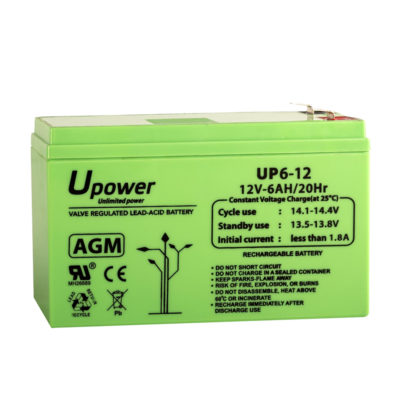 CCTV & Alarmas Batería recargable Upower Tecnología Plomo BATT-1260-U