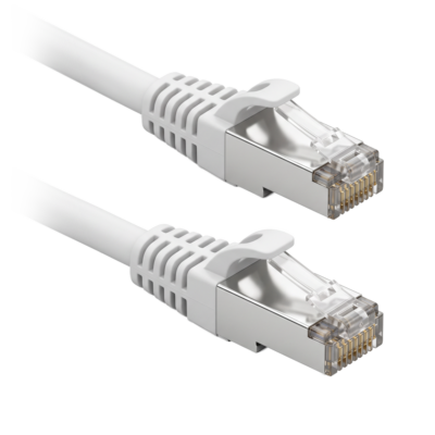 Safire Cable F/UTP de parcheo Ethernet color blanco-gris FUTP6-10W