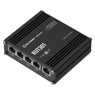 Teltonika Router industrial con 5 puertos RJ45 10/100 Mbps TK-RUT301