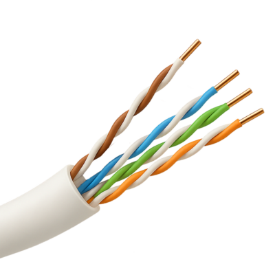 Safire Cable UTP rígido de exterior color blanco UTP5E-305-BC-OUTDOOR-BW