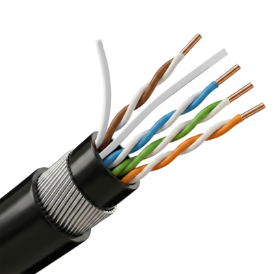 Safire Bobina de cable de red Cat6 de 305 metros color negro UTP6-305-BC-PE/PVC-ARM