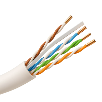 Safire Cable de datos U/UTP Categoría 6A de 4 pares color blanco-gris UTP6A-305-LSZH-B2ca-23AWG