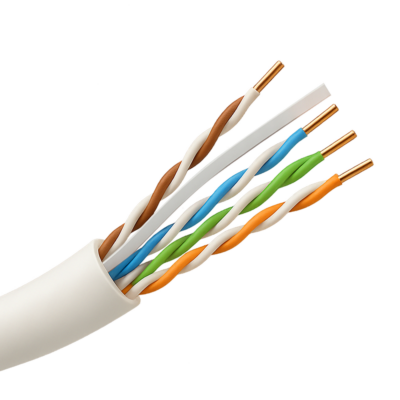 Safire Cable de datos U/UTP Categoría 6A de 4 pares color blanco-gris UTP6A-500-LSZH-B2ca
