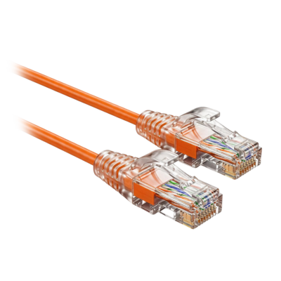 Safire Cable UTP Slim de parcheo Ethernet color naranja UTP6A-SLIM-010O
